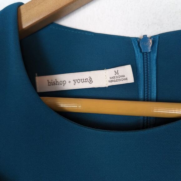 Bishop + Young Kate Teal Side Cut Out Sleeveless Sheath Dress - Picture 7 of 8